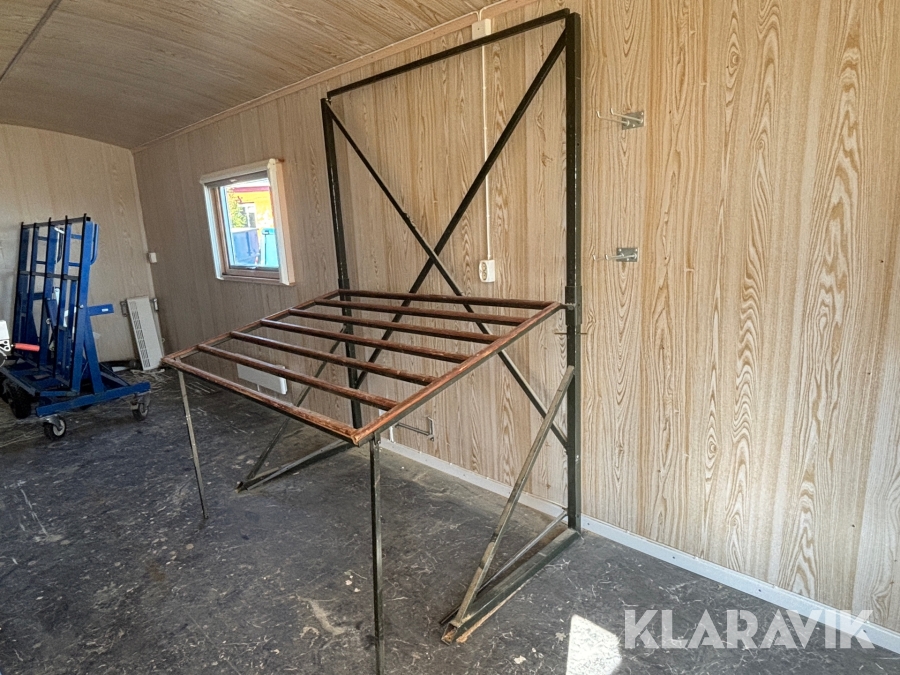 Arbetsbord för glasmästeri, hopfällbart