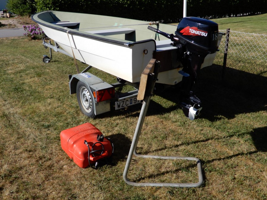Öppen Båt Ryds med 18 hk motor och 80km/h släp