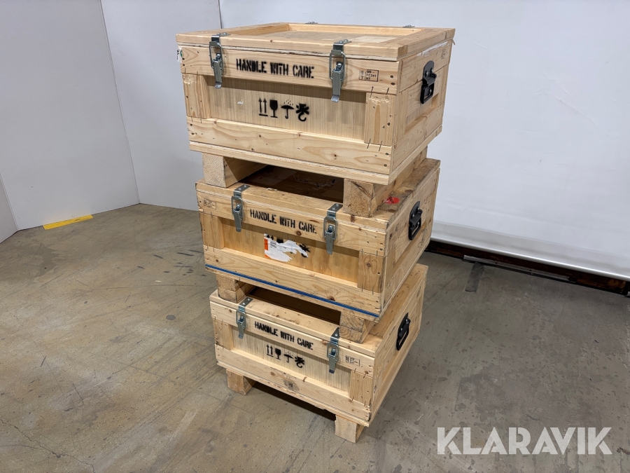 Förvaringslådor i trä