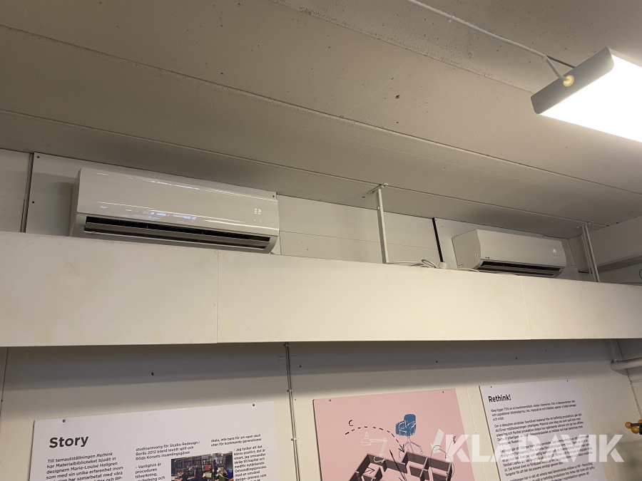 Luftvärmepumpar olika märken 8 st