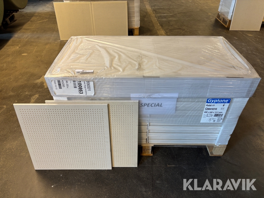 Innertak Gyptone 600x600x12,5mm 34,56m2