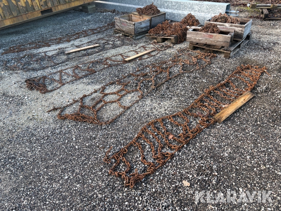 Snökedjor till väghyvel Trygg 17.5-25 12st