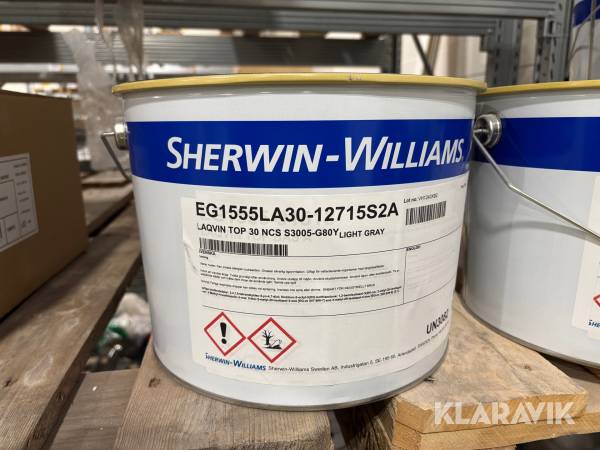 Målarfärg för utomhus Sherwin-Williams NCS S3005-G80Y 30L
