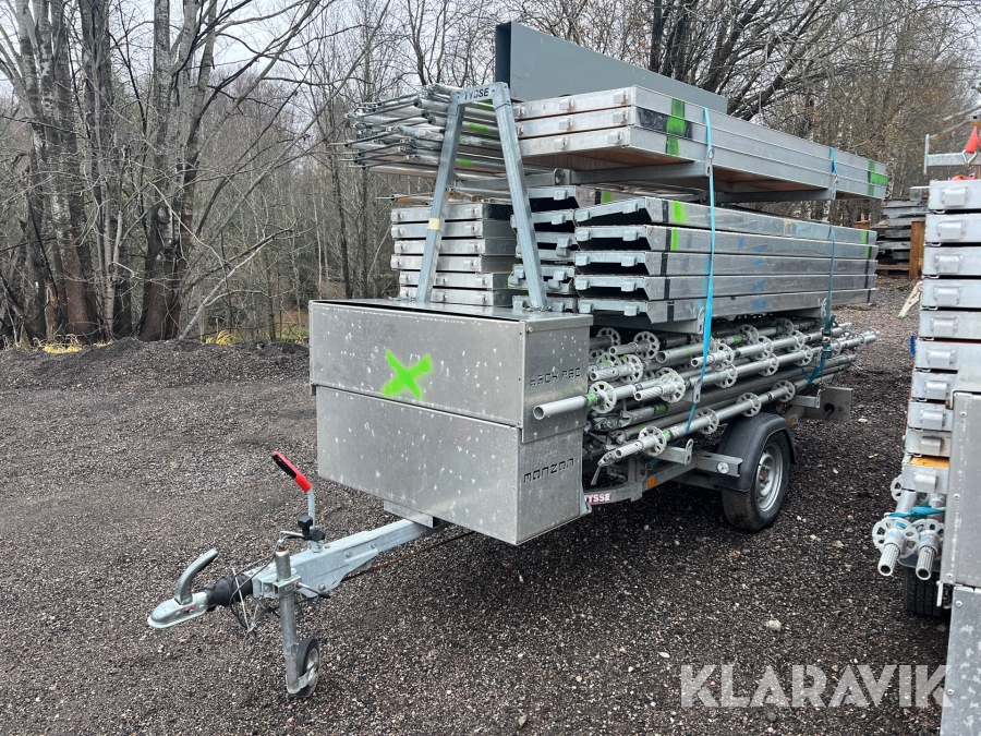 Personbilssläp ställningsvagn Tysse / Monzon 120kvm