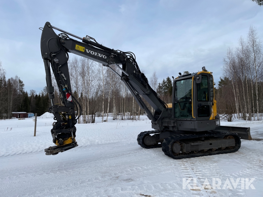 Grävmaskin Volvo ECR 88 D med redskap