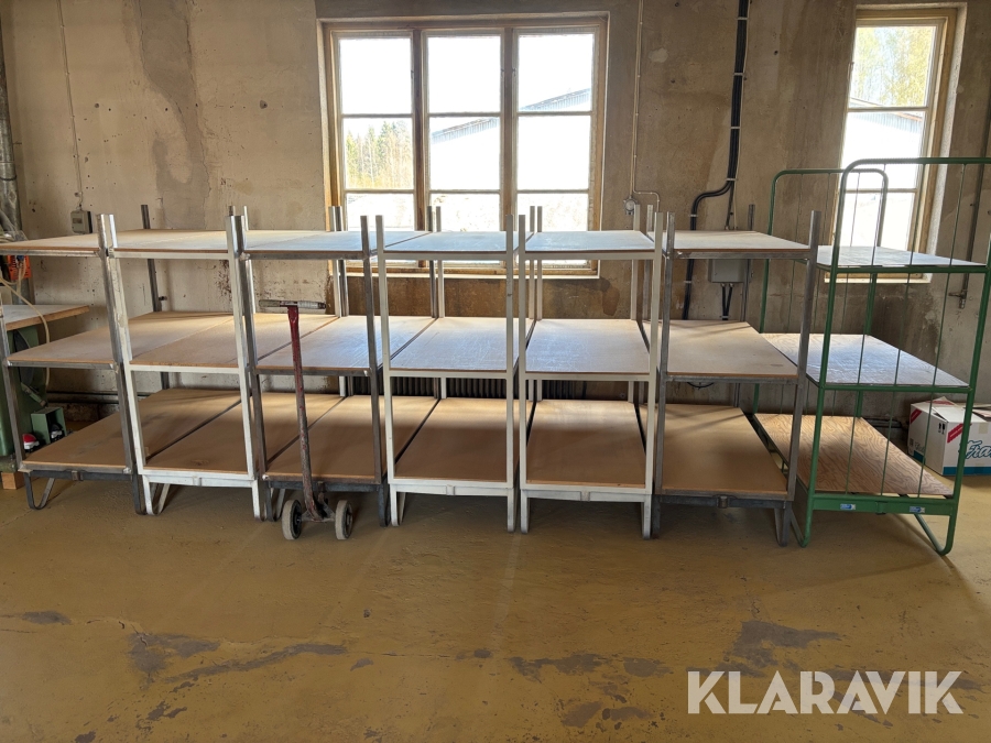 Transportvagnar Dansk Transportmaterial / Lundins Mekaniska 7st