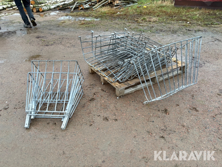 Höhäck 9 st 800 mm i galvat stål