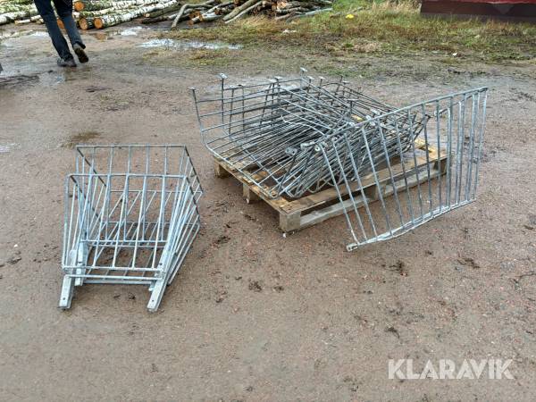 Höhäck 9 st 800 mm i galvat stål