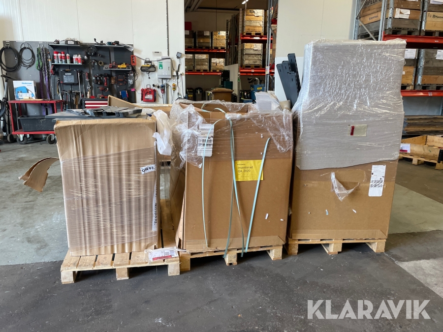 Delar av butiksinredning