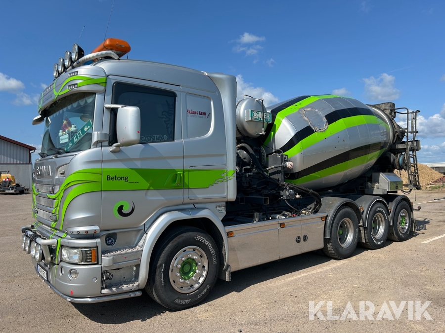 Betongbil Scania G450 med Månsarps fäste & tippflak