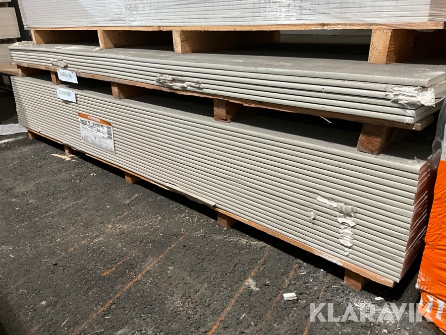 Gips, brandskiva Norgips F15, 1200x2400x15.3 26st