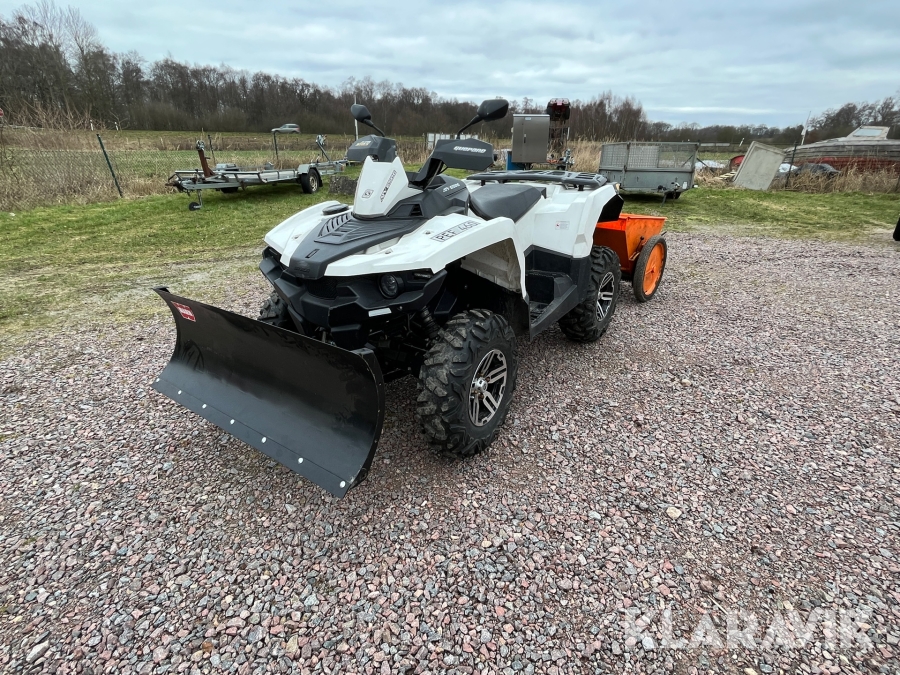 Fyrhjuling/Terränghjuling Stels ATV 650G med snöblad & sandspridare