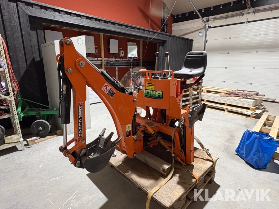 Grävaggregat AGMA BHM-95 Till minitraktor