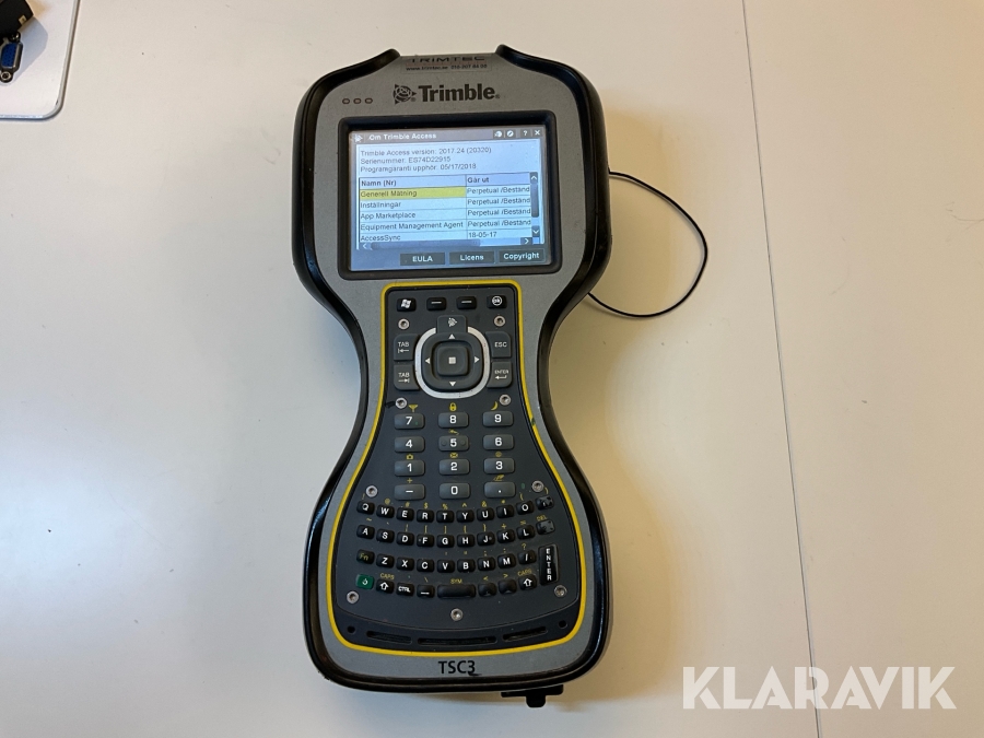 Handenhet Trimble TSC3, Umeå, Klaravik auktioner