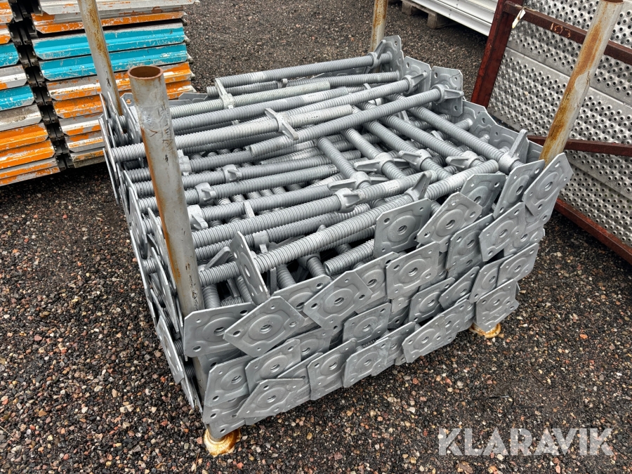 Parti bottenskruv / ställningsfötter 200 st