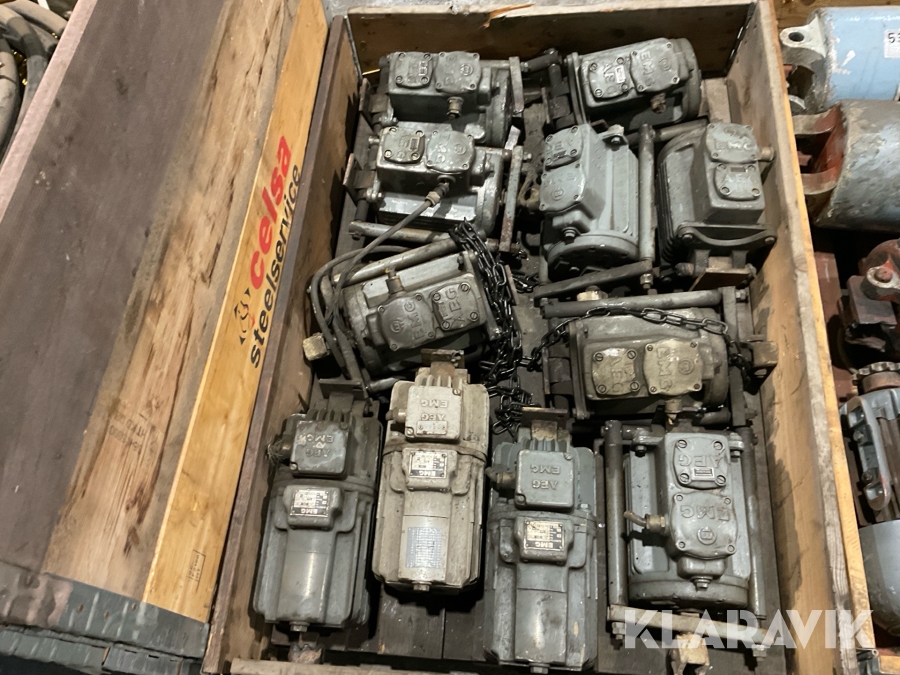 Manöver, gränsläge och elkomponenter för travers AEG/EMC