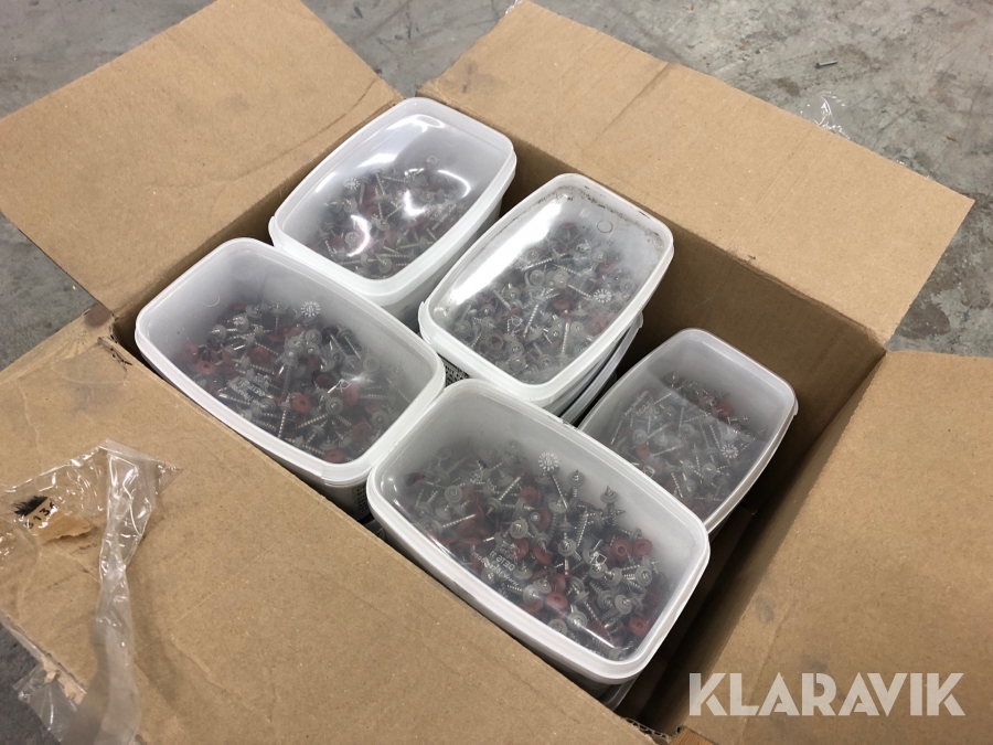 Fasadskruv Cembrit SCR-W 4,5x36 mm A2 washer 14 lådor