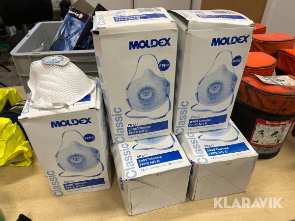 Skyddsmasker Moldex Classic 100 st PVC fri