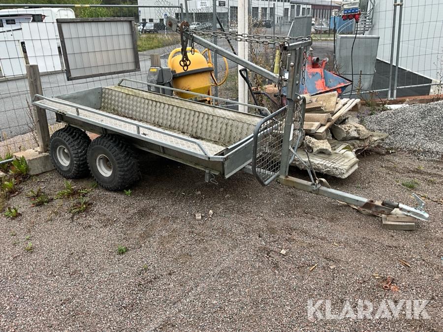 Atv-kärra Med kran