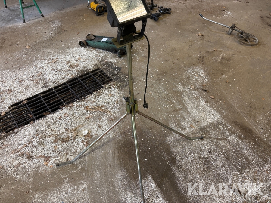 Bygglampa höj- och sänkbar