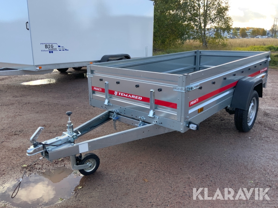 Personbilssläp Temared Prakti 2612 med tipp