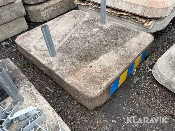 Betongfundament till vägskyltar 12st 