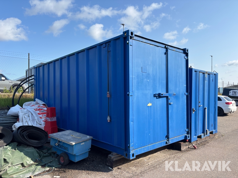 Container 20fot med inredning/ el