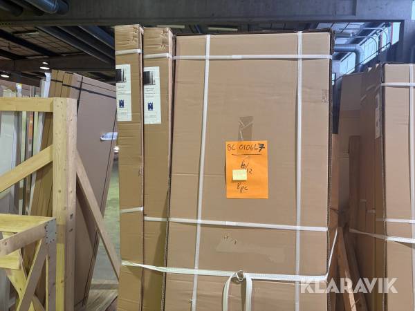 Duschdörr Normark 90x195 Svart 8st