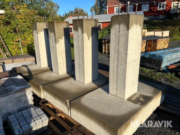 Betongfundament 4 st