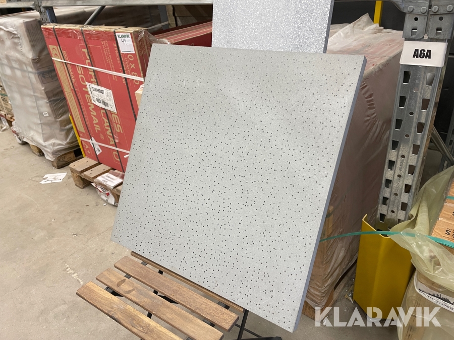 Betongplatta med glasstavar för ljusgenomsläpp 13 st