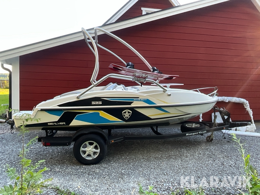 Vattenskoterbåt Sealver 525 Fullwaked/Waveboat med 30 km/h kärra
