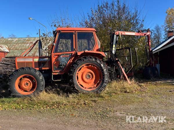 Traktor Same Taurus 60 DT med skogsvagn