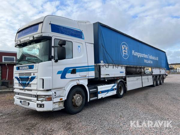 Dragbil med släp Scania R124LA 4X2 NA 400