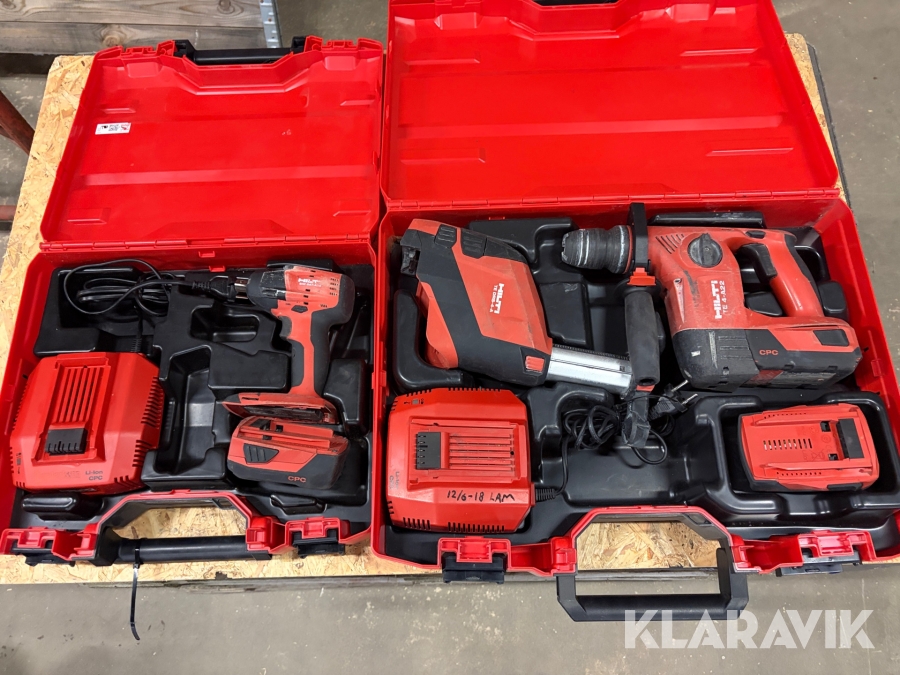 Borrhammare 1 st, Mutterdragare 1 st Hilti TE 4A22 DRS / SIW 6ATA22 01