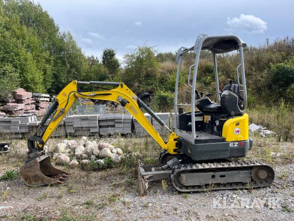 Grävmaskin Wacker Neuson EZ17 med grävskopa