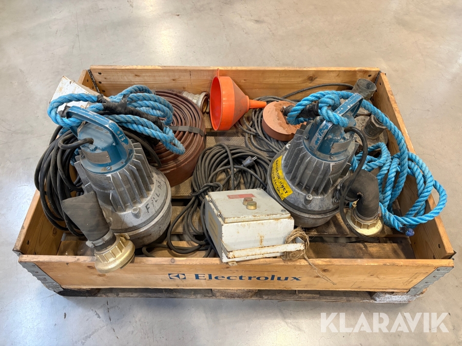 Dränkpumpar 2 st Flygt 2051.160