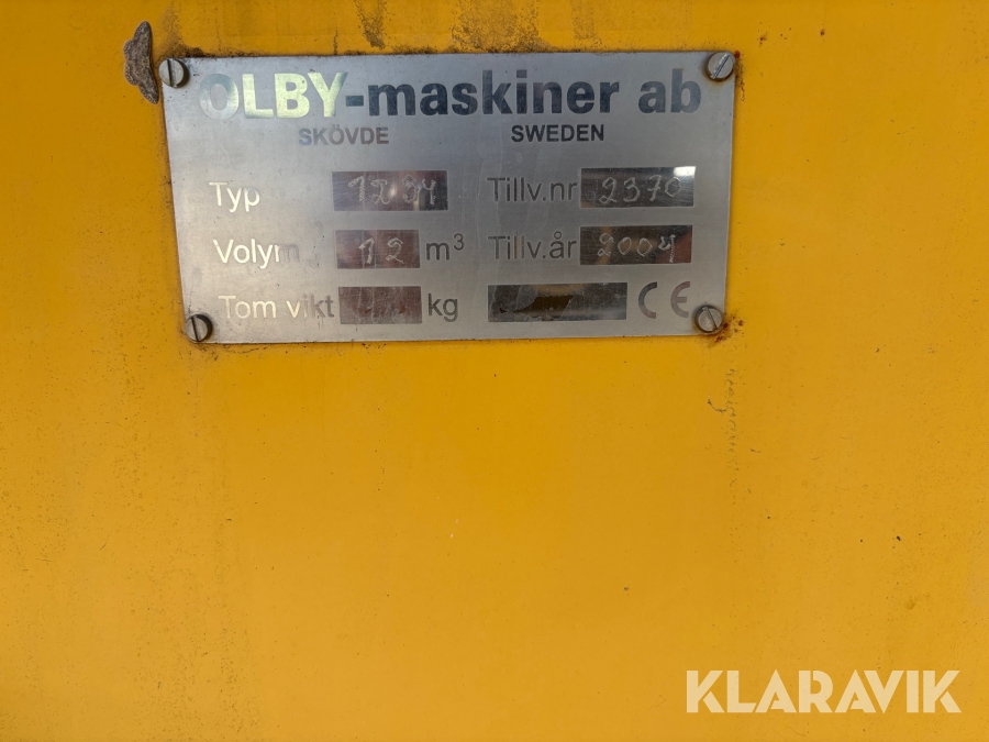 Gödselspridare Olby 12B4 12m3