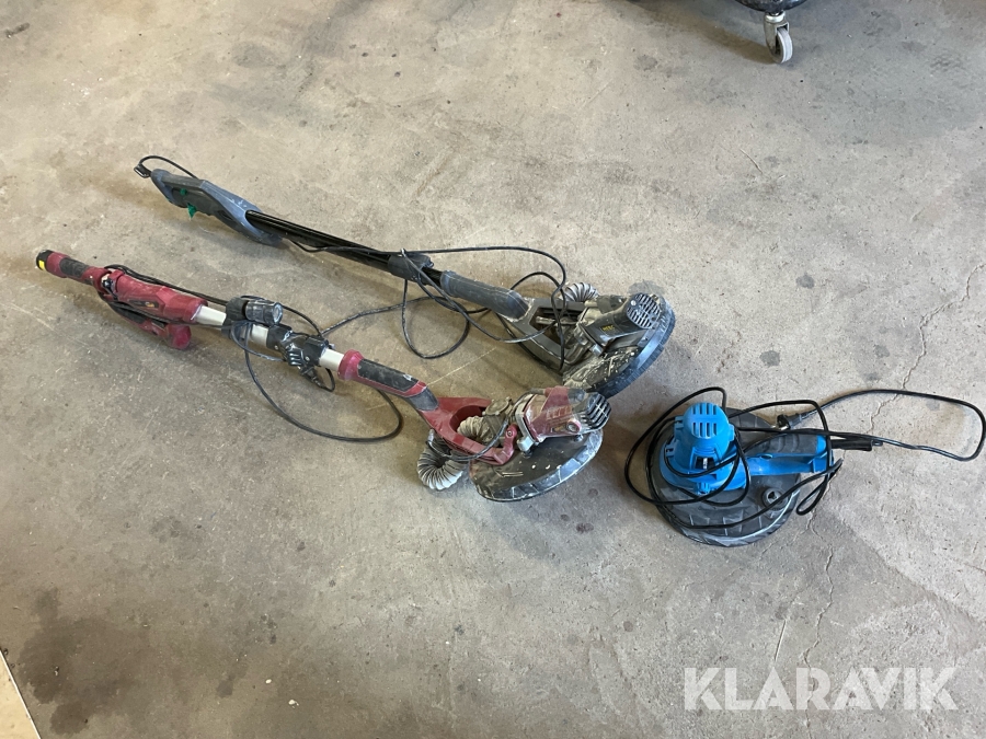 Giraffslip och slipmaskin