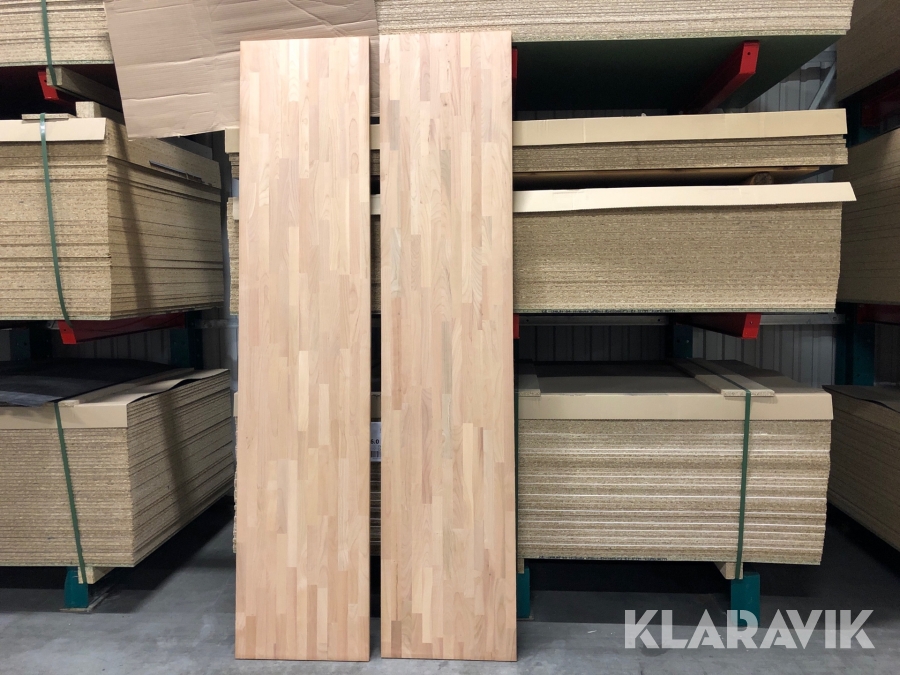 Massiv stavlimmad skiva i körsbärsträ 2st