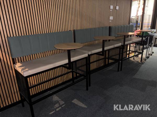 Loungebänkar Mio Public med bord