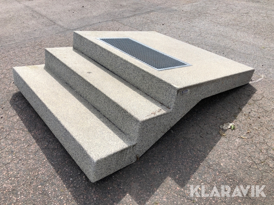 Trappa med avsats i epoxibehandlad glasfiber Glasfiber Produkter 