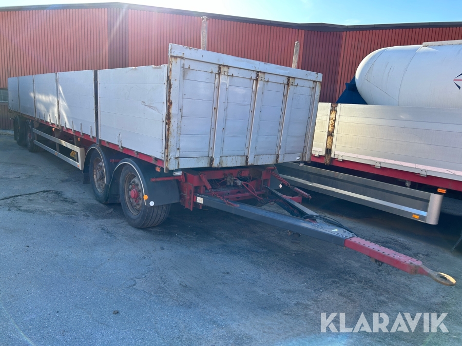 Flaksläp Närko D4mp 13j11 med lämmar 