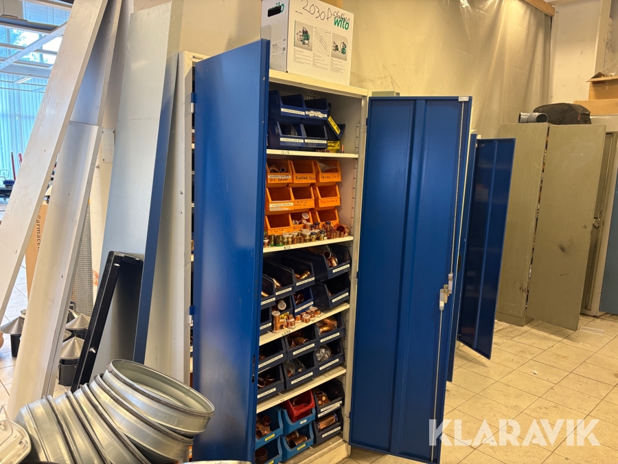 Förvaringsskåp med Cu-pressdelar Bl. Alltech 