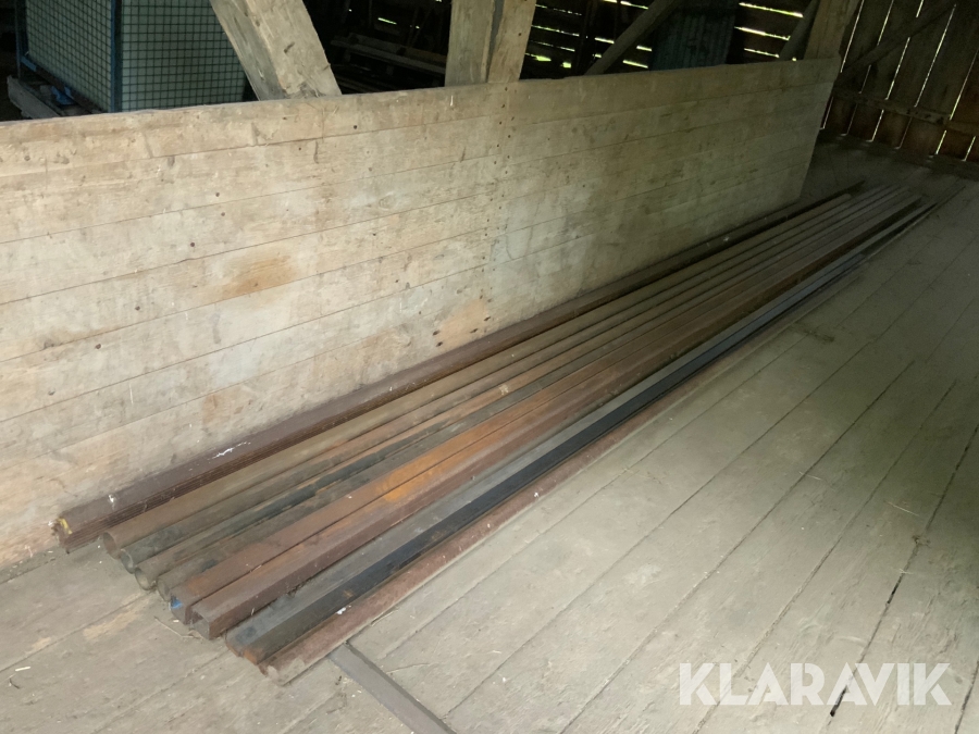 Metalprofiler Vinkeljärn, rör och fyrkantsprofil 6meters