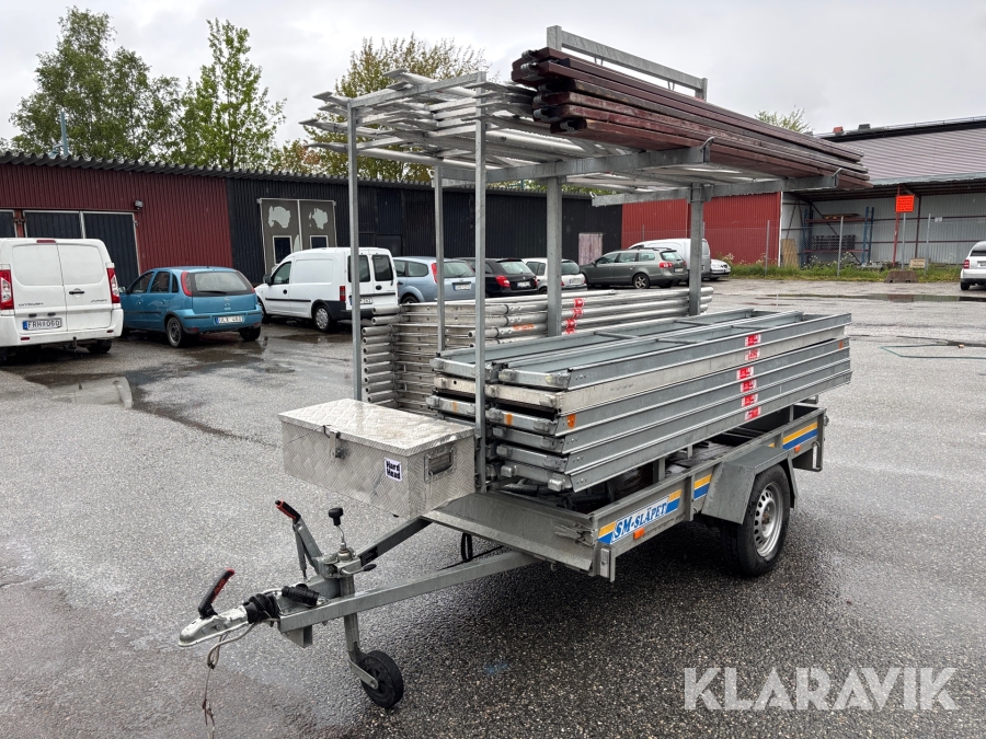 Ställningsvagn villapaket Altrad Ramställning 9 x 4 m 36 m2