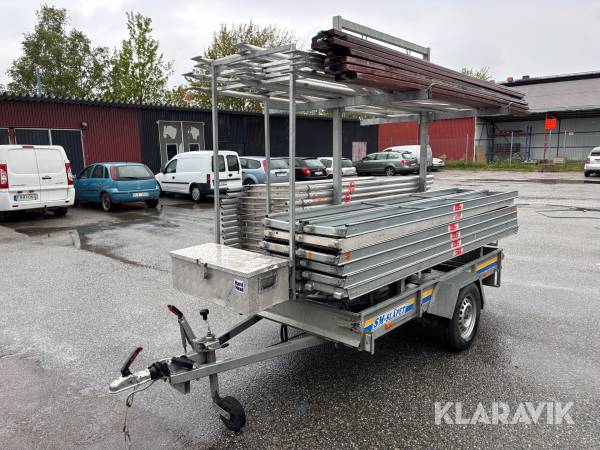 Ställningsvagn villapaket Altrad Ramställning 9 x 4 m 36 m2