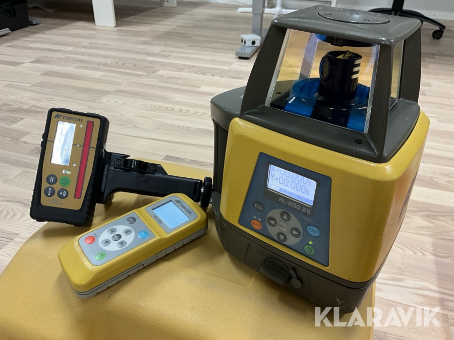 Tvåfallslaser Topcon RL-200 2S kalibrerad