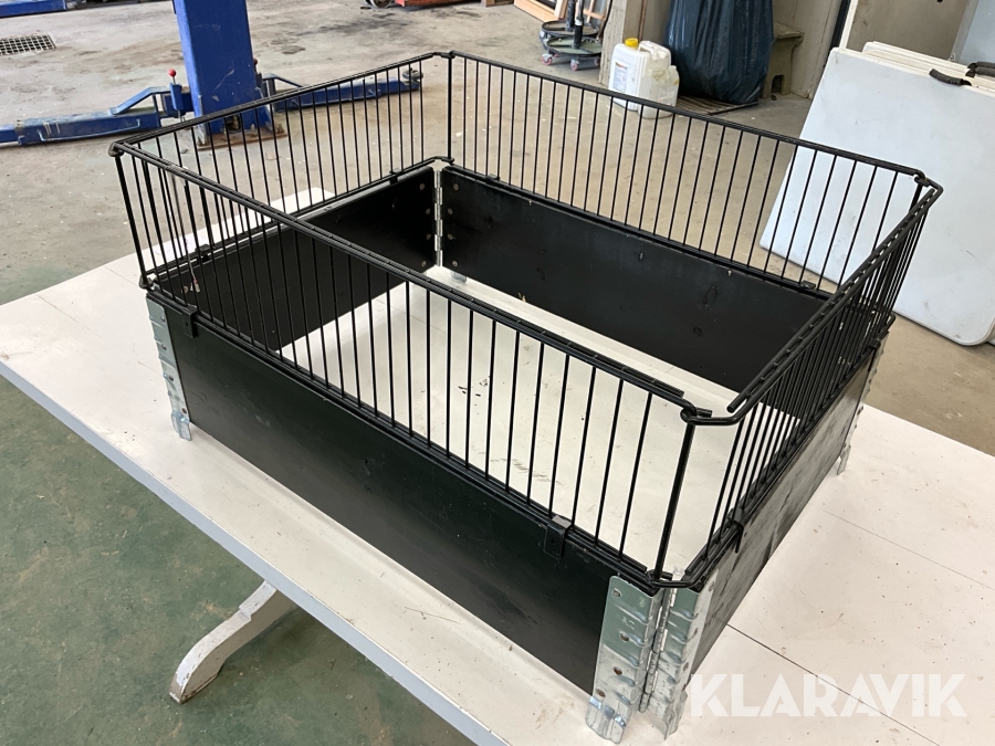 Butiksinredning/pallkragar med galler 80x60