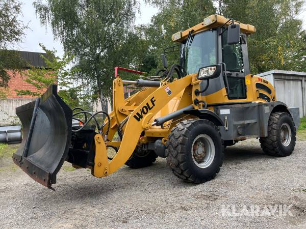 Hjullastare Wolf WL160 med redskap