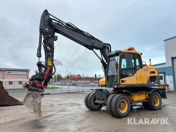 Grävmaskin Volvo EW140D med 3D grävsystem, tiltrotator och planeringsskopa